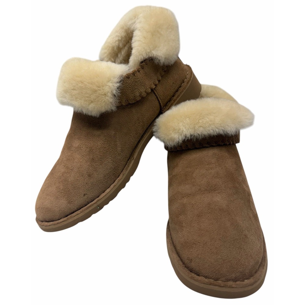 UGG Classic Mini Cuff Sheepskin Boots Chestnut Women's US 8.5 EU 39.5